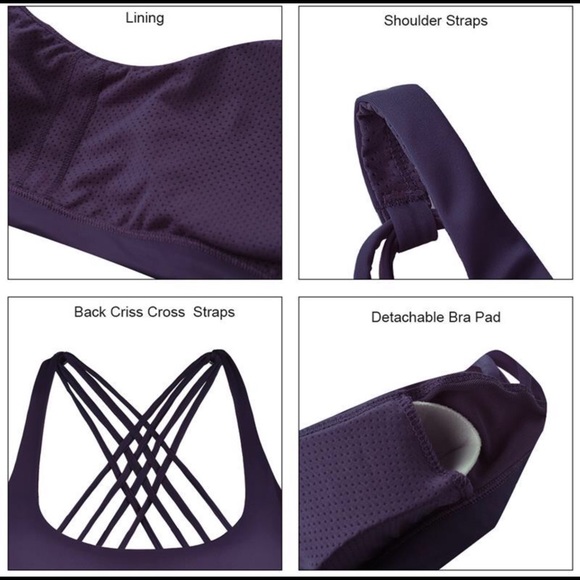 Alexa Move Freely Aubergine Sports Bra - Picture 6 of 6